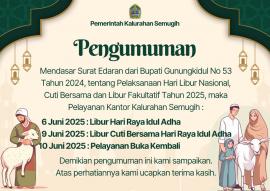 LIBUR IDUL ADHA 1446 HIJRIAH DAN CUTI BERSAMA 6 JUNI - 9 JUNI 2025